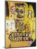 Untitled (Orange Sports Figure)-Jean-Michel Basquiat-Mounted Giclee Print