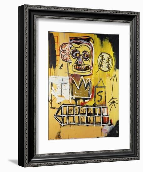 Untitled (Orange Sports Figure)-Jean-Michel Basquiat-Framed Giclee Print