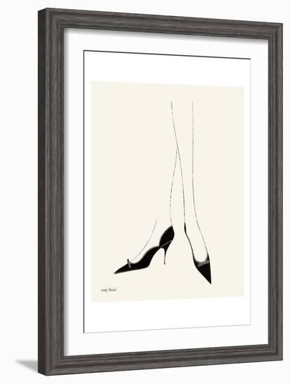 Untitled (Pair of Legs in High Heels), c. 1958-Andy Warhol-Framed Art Print