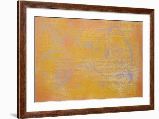 Untitled (Poem Flowers)-Lowell Nesbitt-Framed Limited Edition