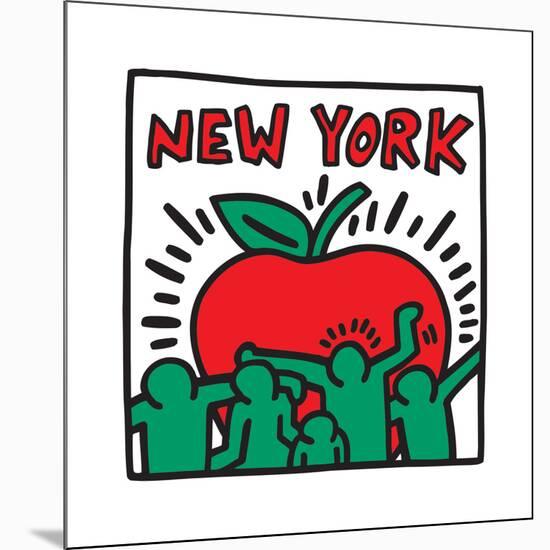 Untitled Pop Art - New York-Keith Haring-Mounted Premium Giclee Print