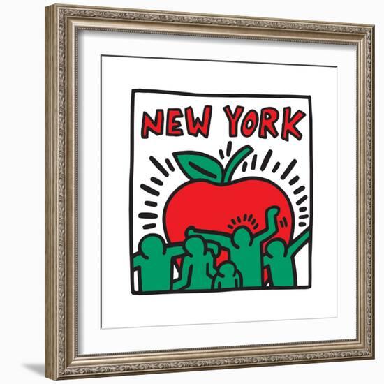 Untitled Pop Art - New York-Keith Haring-Framed Giclee Print