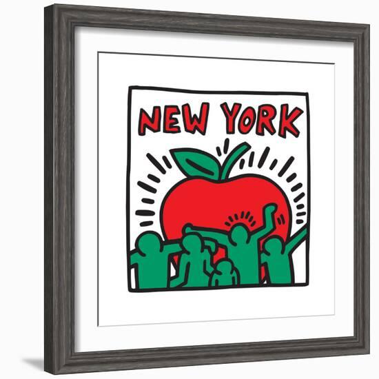 Untitled Pop Art - New York-Keith Haring-Framed Giclee Print