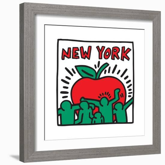 Untitled Pop Art - New York-Keith Haring-Framed Giclee Print