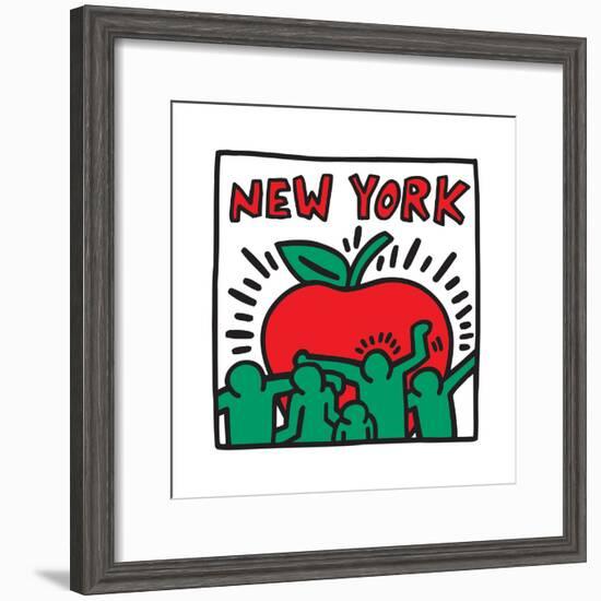 Untitled Pop Art - New York-Keith Haring-Framed Giclee Print