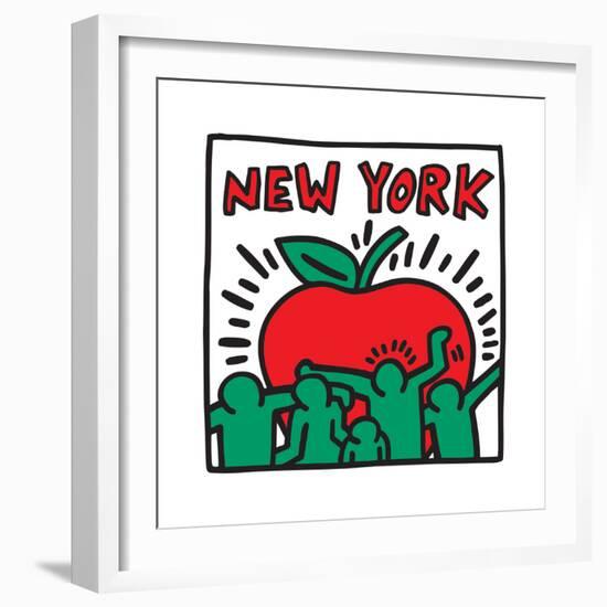 Untitled Pop Art - New York-Keith Haring-Framed Giclee Print