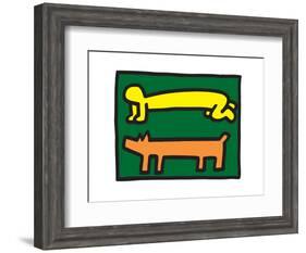 Untitled Pop Art-Keith Haring-Framed Giclee Print