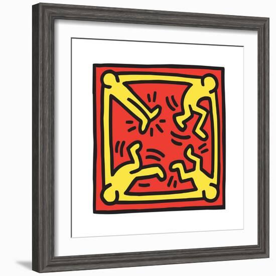 Untitled Pop Art-Keith Haring-Framed Giclee Print