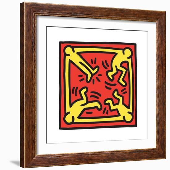 Untitled Pop Art-Keith Haring-Framed Giclee Print