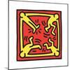 Untitled Pop Art-Keith Haring-Mounted Giclee Print