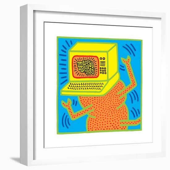 Untitled Pop Art-Keith Haring-Framed Premium Giclee Print