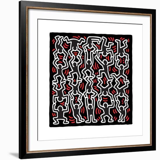 Untitled Pop Art-Keith Haring-Framed Giclee Print