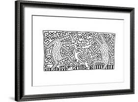 Untitled Pop Art-Keith Haring-Framed Giclee Print