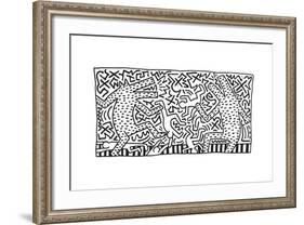 Untitled Pop Art-Keith Haring-Framed Giclee Print