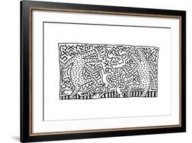 Untitled Pop Art-Keith Haring-Framed Giclee Print