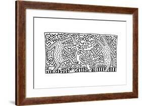 Untitled Pop Art-Keith Haring-Framed Giclee Print