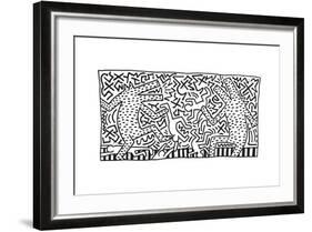 Untitled Pop Art-Keith Haring-Framed Giclee Print