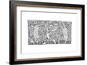 Untitled Pop Art-Keith Haring-Framed Giclee Print
