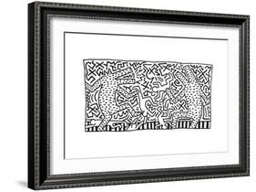 Untitled Pop Art-Keith Haring-Framed Giclee Print