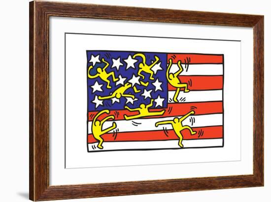 Untitled Pop Art-Keith Haring-Framed Giclee Print