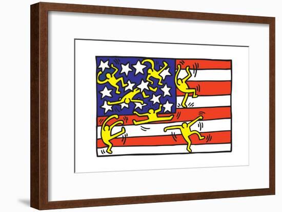 Untitled Pop Art-Keith Haring-Framed Giclee Print