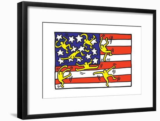 Untitled Pop Art-Keith Haring-Framed Giclee Print