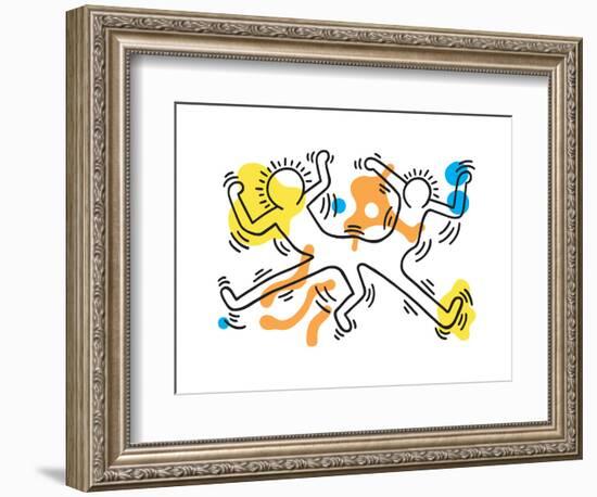 Untitled Pop Art-Keith Haring-Framed Premium Giclee Print