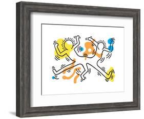 Untitled Pop Art-Keith Haring-Framed Giclee Print