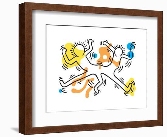 Untitled Pop Art-Keith Haring-Framed Giclee Print