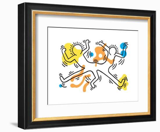 Untitled Pop Art-Keith Haring-Framed Giclee Print