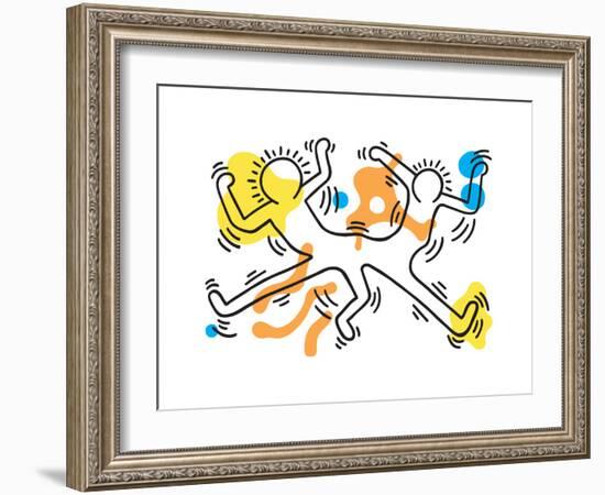 Untitled Pop Art-Keith Haring-Framed Giclee Print