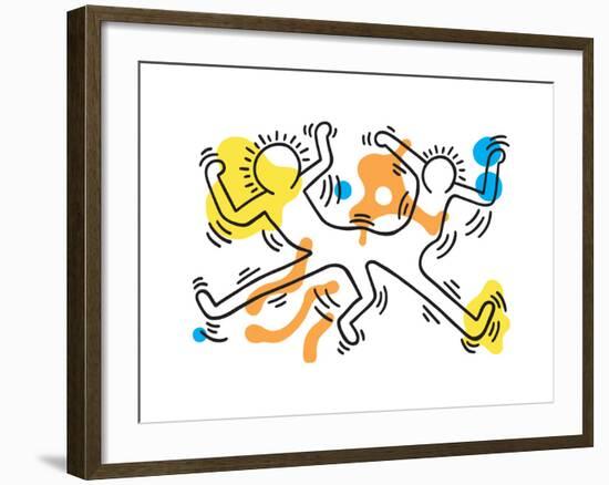 Untitled Pop Art-Keith Haring-Framed Giclee Print