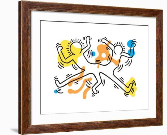 Untitled Pop Art-Keith Haring-Framed Giclee Print