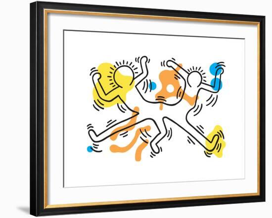 Untitled Pop Art-Keith Haring-Framed Giclee Print