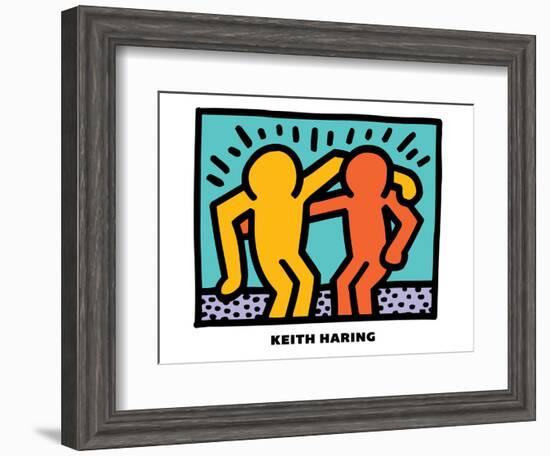 Untitled Pop Art-Keith Haring-Framed Giclee Print