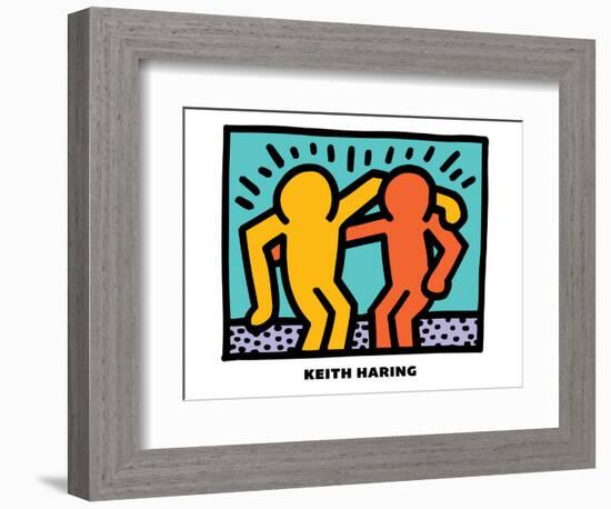 Untitled Pop Art-Keith Haring-Framed Giclee Print