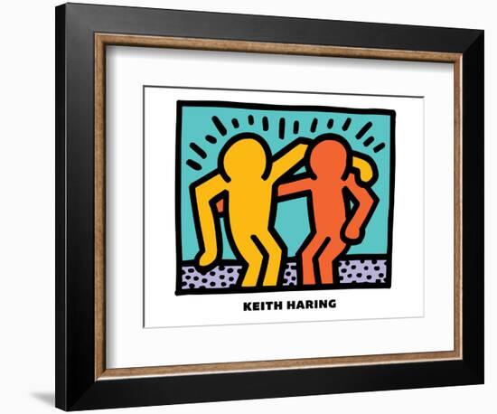 Untitled Pop Art-Keith Haring-Framed Giclee Print