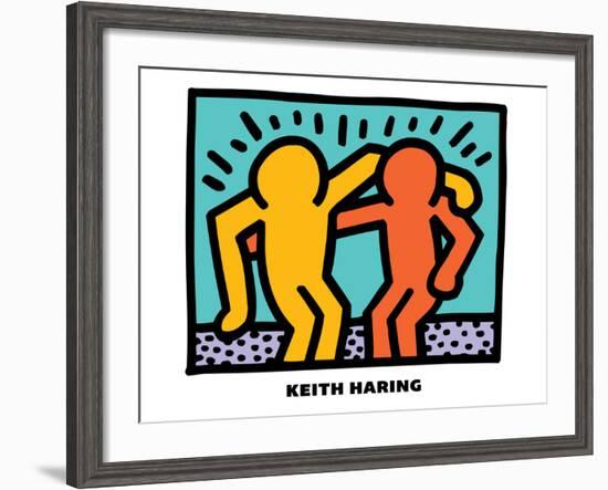 Untitled Pop Art-Keith Haring-Framed Giclee Print