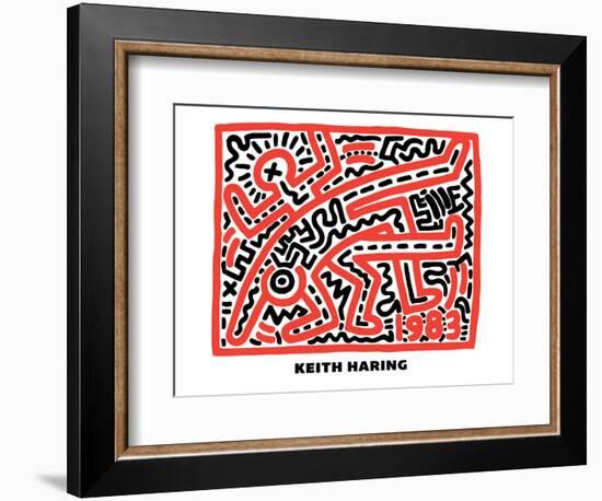 Untitled Pop Art-Keith Haring-Framed Giclee Print