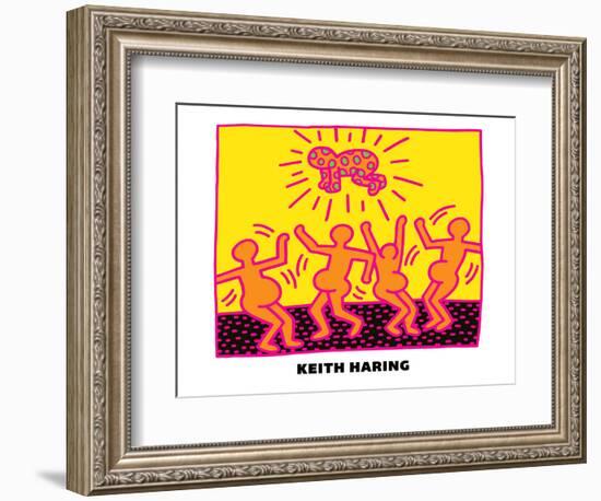 Untitled Pop Art-Keith Haring-Framed Giclee Print