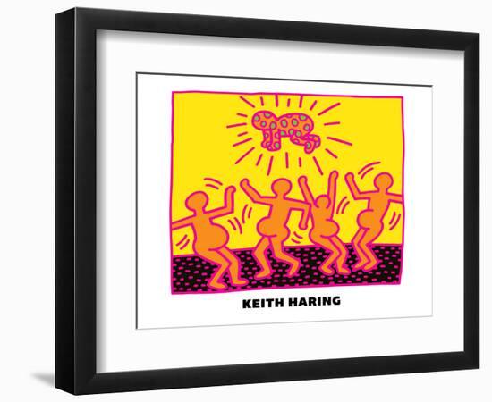 Untitled Pop Art-Keith Haring-Framed Giclee Print