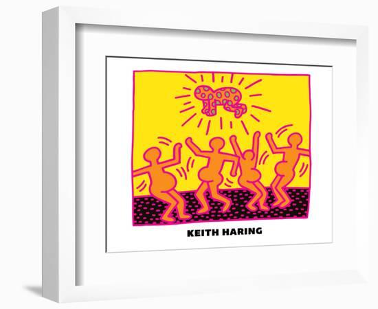 Untitled Pop Art-Keith Haring-Framed Giclee Print