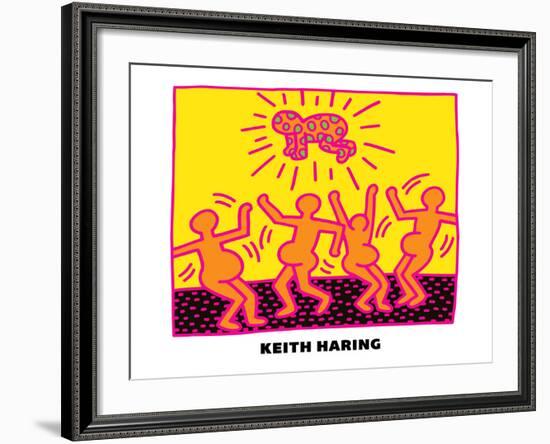 Untitled Pop Art-Keith Haring-Framed Giclee Print