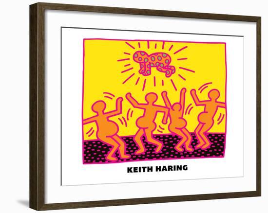 Untitled Pop Art-Keith Haring-Framed Giclee Print