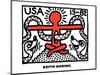 Untitled Pop Art-Keith Haring-Mounted Giclee Print