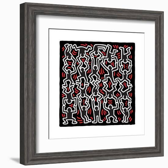 Untitled Pop Art-Keith Haring-Framed Giclee Print