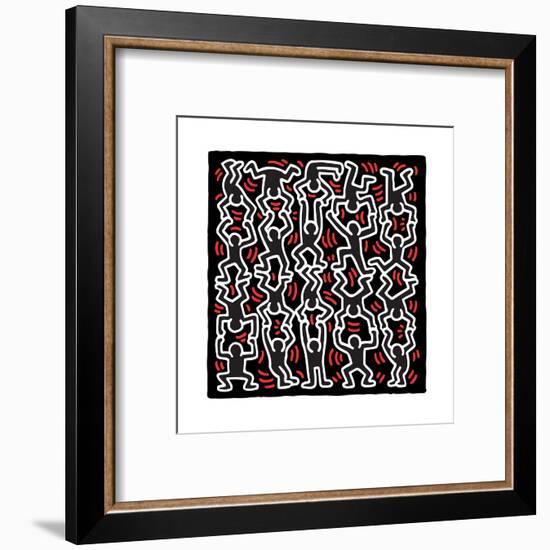 Untitled Pop Art-Keith Haring-Framed Giclee Print