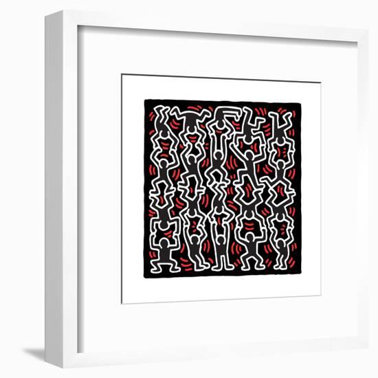 Untitled Pop Art-Keith Haring-Framed Giclee Print