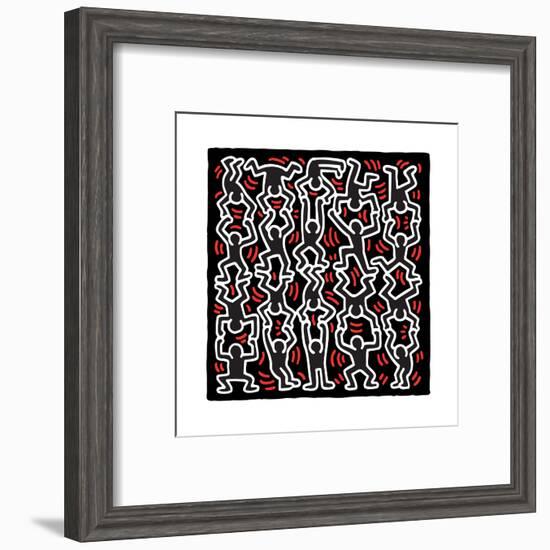 Untitled Pop Art-Keith Haring-Framed Giclee Print