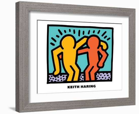 Untitled Pop Art-Keith Haring-Framed Giclee Print